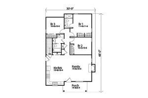 Ranch Floor Plan - Main Floor Plan #22-614