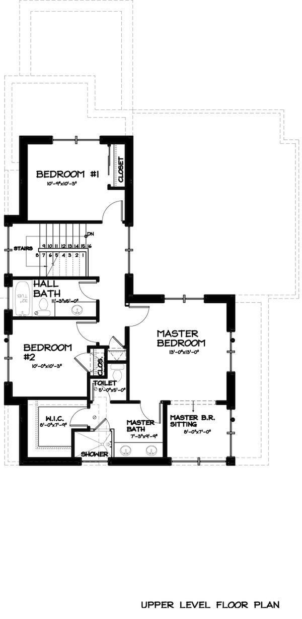 House Design - Prairie Floor Plan - Upper Floor Plan #895-30