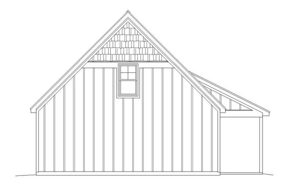 Exterior - Rear Elevation for Barndominium House Plan #932-214 - 1 bed, 1 bath