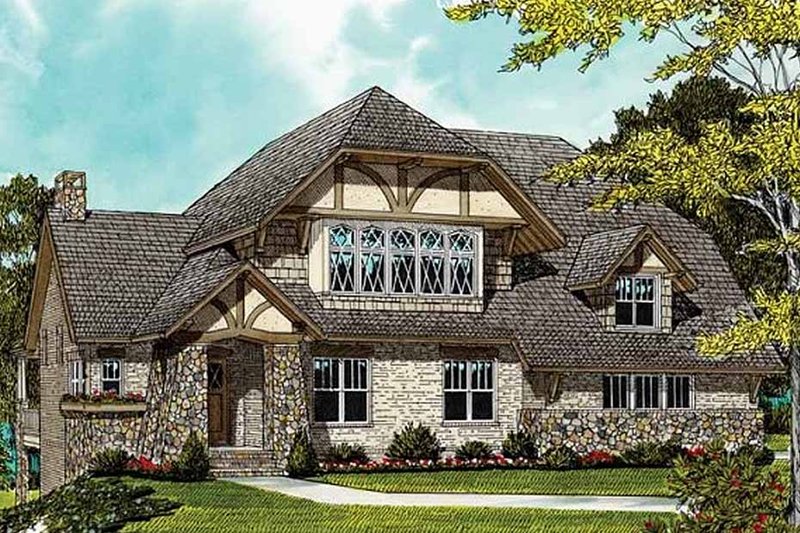Home Plan - Craftsman Exterior - Front Elevation Plan #413-106