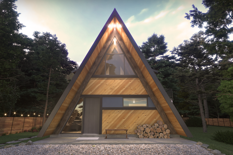 House Plan Design - Cabin Exterior - Front Elevation Plan #1086-1