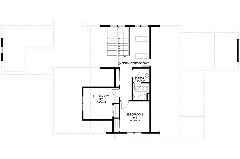 Craftsman Style House Plan - 4 Beds 3 Baths 2188 Sq/Ft Plan #895-44 ...