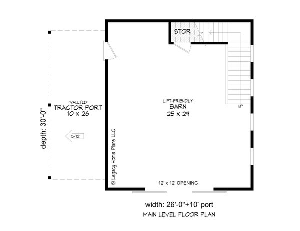 Traditional Floor Plan - Main Floor Plan #932-746