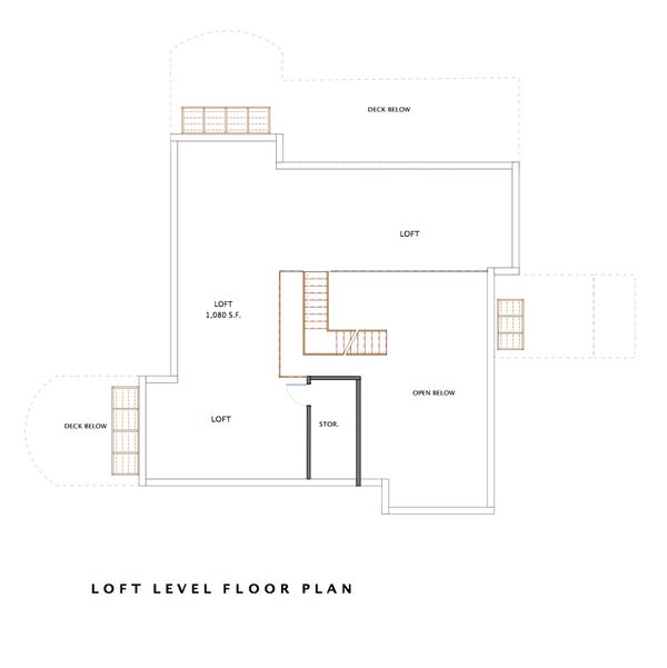House Blueprint - Cottage Floor Plan - Upper Floor Plan #535-5