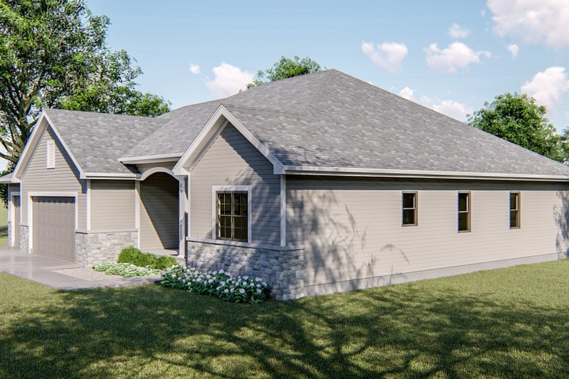 Architectural House Design - Exterior - Other Elevation 1 for Traditional House Plan #455-123 - 2 bed, 2.5 bath