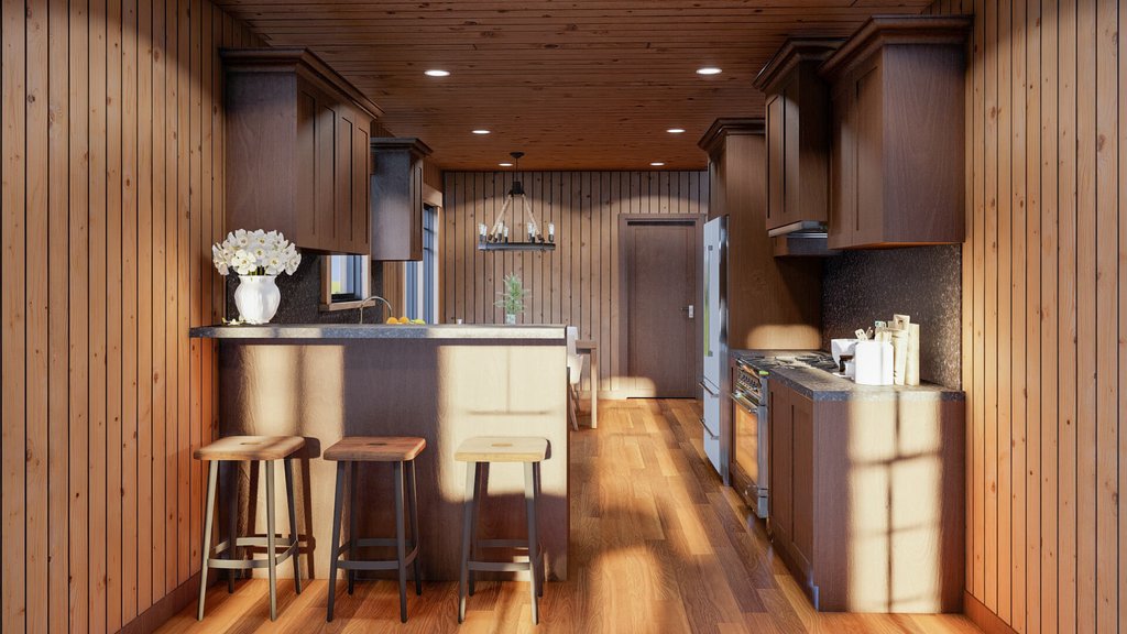 Interior - Kitchen for European House Plan #17-2256 - 4 bed, 2 bath