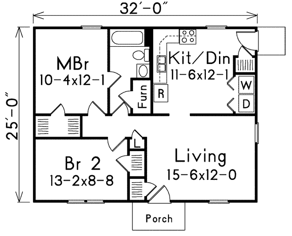 Ranch Floor Plan - Main Floor Plan #57-242