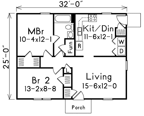 House Plan Design - Ranch Floor Plan - Main Floor Plan #57-242