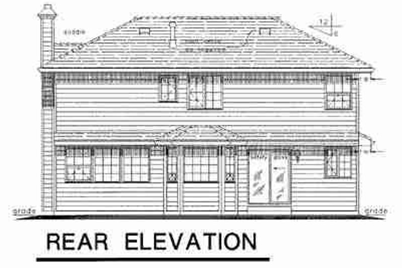 Dream House Plan - Exterior - Rear Elevation for Traditional House Plan #18-9103 - 3 bed, 2.5 bath