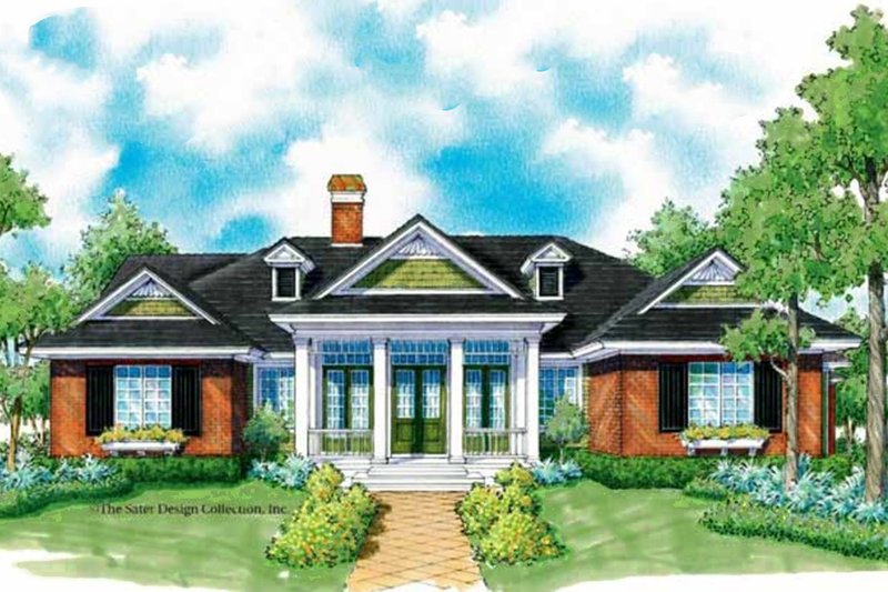 Country Style House Plan - 3 Beds 2 Baths 2454 Sq/Ft Plan #930-246