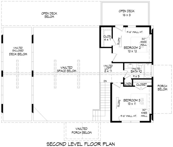 Home Plan - Country Floor Plan - Upper Floor Plan #932-982