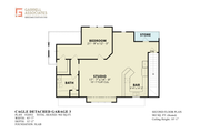 Modern Style House Plan - 1 Beds 1 Baths 942 Sq/Ft Plan #54-598 