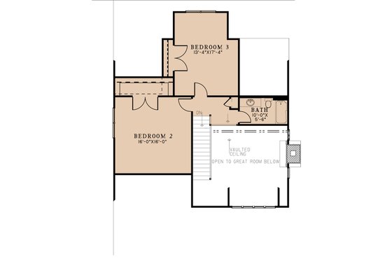 Floor Plan - Upper Floor for Country House Plan #923-299 - 3 bed, 2.5 bath
