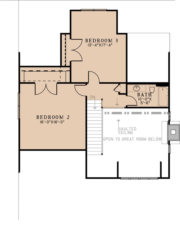 House Blueprint - Country Floor Plan - Upper Floor Plan #923-299