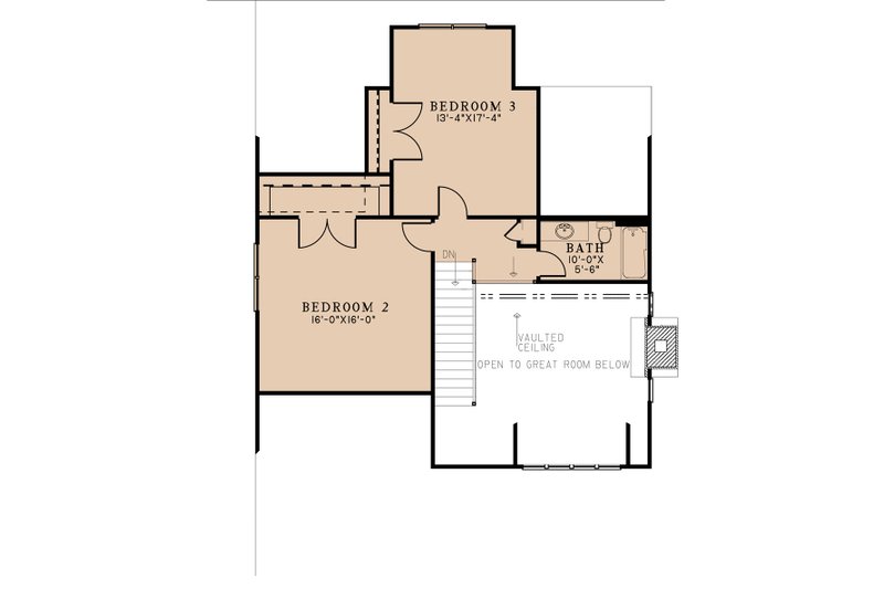 Architectural House Design - Floor Plan - Upper Floor for Country House Plan #923-299 - 3 bed, 2.5 bath