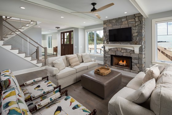 Interior - Family Room 1 for Cottage House Plan #928-354 - 4 bed, 3.5 bath