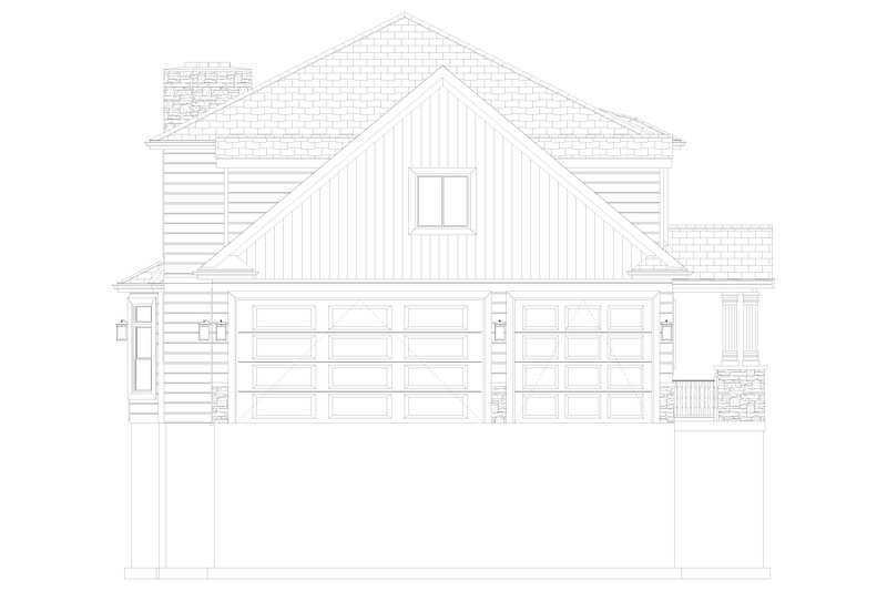 Home Plan - Exterior - Other Elevation 2 for Craftsman House Plan #1060-53 - 3 bed, 2.5 bath
