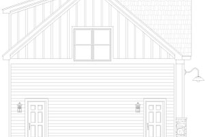 Exterior - Other Elevation for Farmhouse House Plan #932-1043 - 1 bed, 1 bath