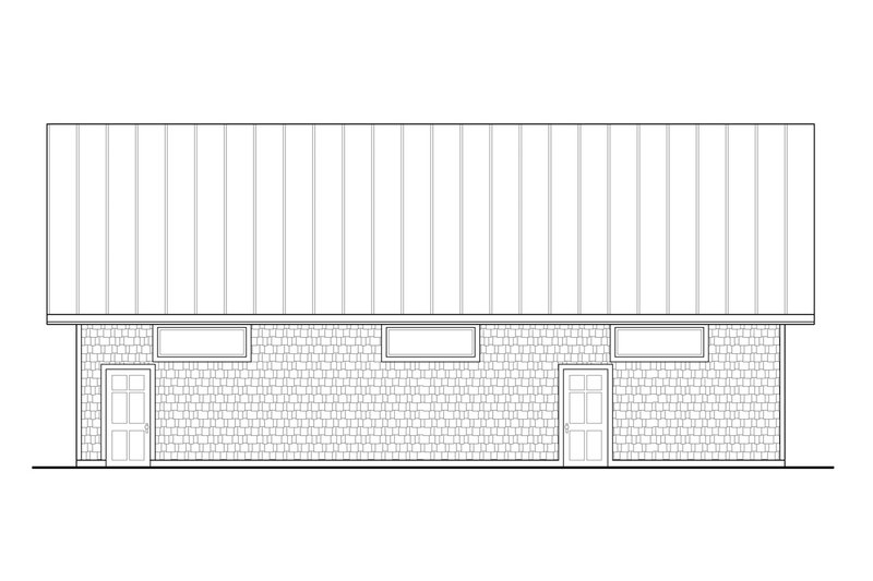 Architectural House Design - Exterior - Other Elevation 1 for Craftsman House Plan #124-1219, 0 bath