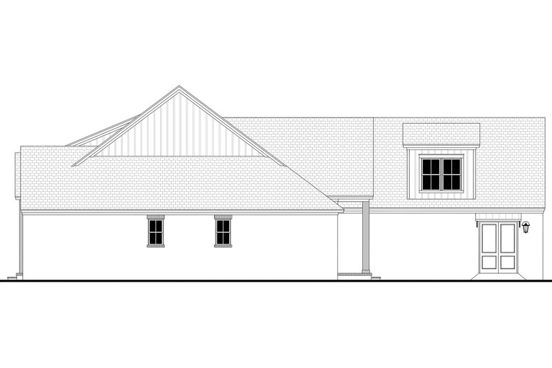 Architectural House Design - Exterior - Other Elevation 3 for Farmhouse House Plan #430-438 - 3 bed, 3.5 bath