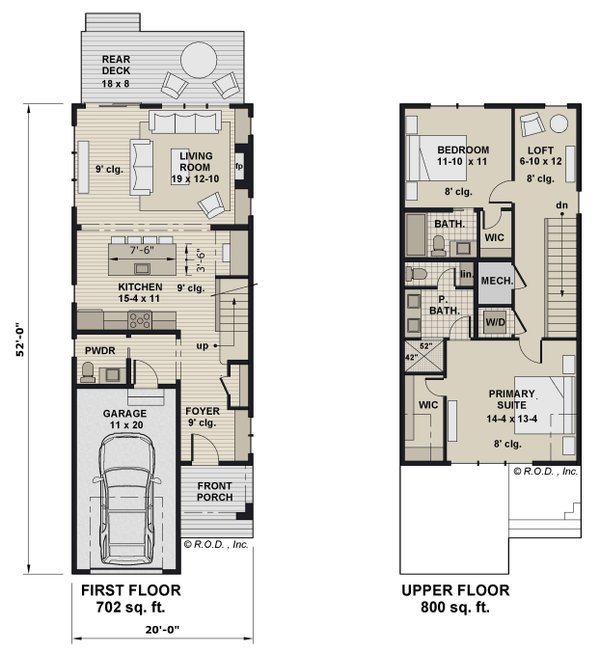 Craftsman Floor Plan - Main Floor Plan #51-1310