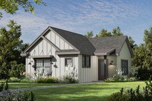 Modern Exterior - Front Elevation Plan #20-2607