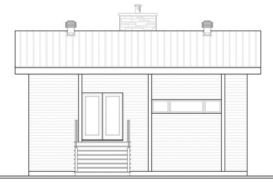 Exterior - Front Elevation for Contemporary House Plan #23-2632 - 3 bed, 2.5 bath