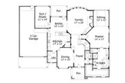 European Style House Plan - 4 Beds 3.5 Baths 4080 Sq/Ft Plan #411-796 