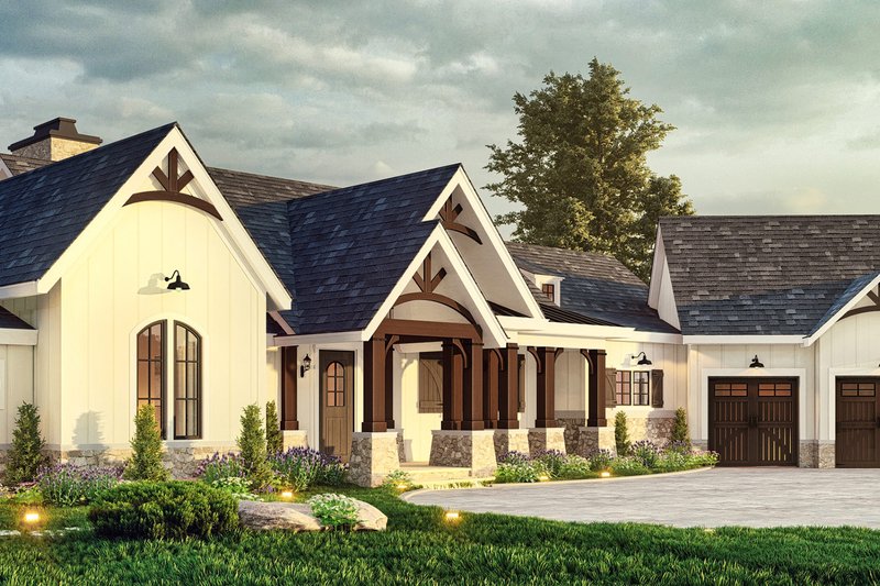 Architectural House Design - Exterior - Front Elevation 5 for Farmhouse House Plan #119-445 - 3 bed, 2.5 bath