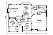 Traditional Style House Plan - 4 Beds 3.5 Baths 2697 Sq/Ft Plan #46-521 