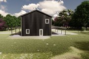 Barndominium Style House Plan - 4 Beds 3 Baths 2400 Sq/Ft Plan #1107-48 Exterior 
