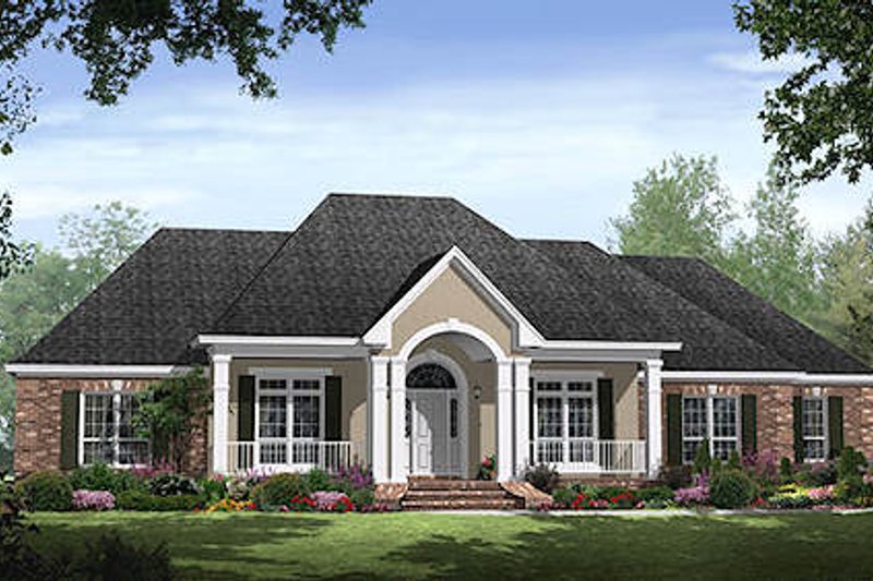 Architectural House Design - Traditional Exterior - Front Elevation Plan #21-300