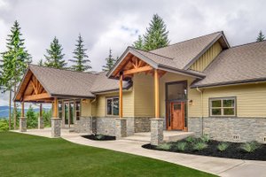 Exterior - Front Elevation 3 for Craftsman House Plan #124-988 - 3 bed, 2.5 bath