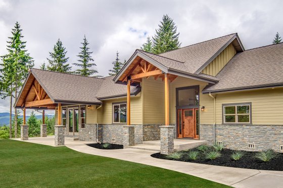 Exterior - Front Elevation 3 for Craftsman House Plan #124-988 - 3 bed, 2.5 bath