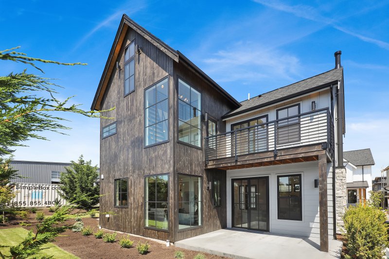 Architectural House Design - Exterior - Rear Elevation 1 for Contemporary House Plan #1070-244 - 3 bed, 2.5 bath