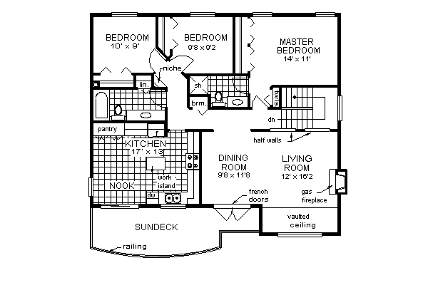 Dream House Plan - Traditional Floor Plan - Main Floor Plan #18-275