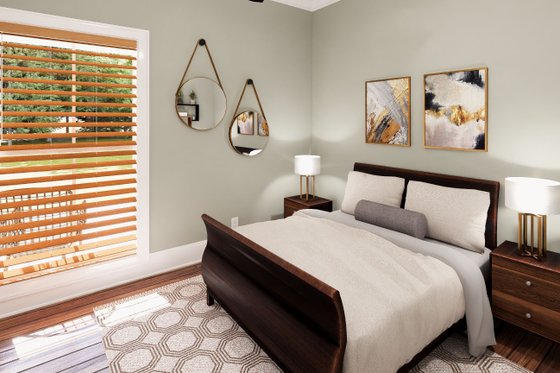 Interior - Bedroom for Cottage House Plan #44-298 - 2 bed, 1 bath