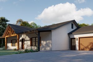 Exterior - Other Elevation for Farmhouse House Plan #1092-13 - 3 bed, 2 bath