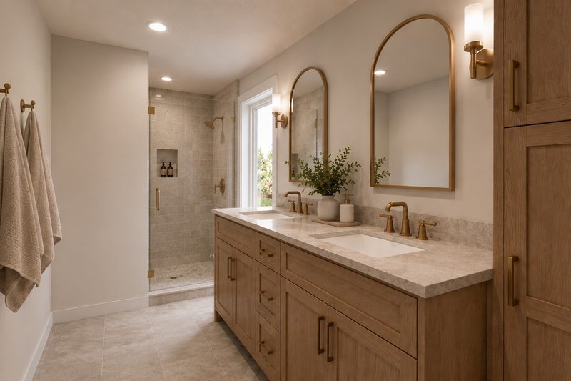 House Blueprint - Interior - Master Bathroom for Barndominium House Plan #1064-495 - 3 bed, 2.5 bath