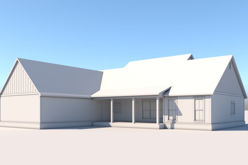 Architectural House Design - Exterior - Rear Elevation for Farmhouse House Plan #1074-86 - 3 bed, 2.5 bath