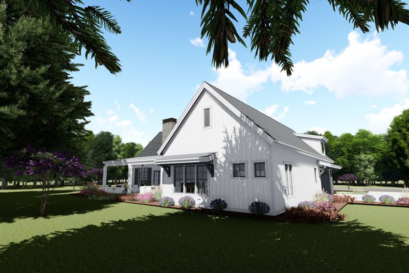 Architectural House Design - Exterior - Rear Elevation 1 for Farmhouse House Plan #1069-4 - 3 bed, 3 bath