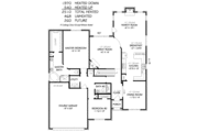 European Style House Plan - 4 Beds 3 Baths 2510 Sq/Ft Plan #424-336 