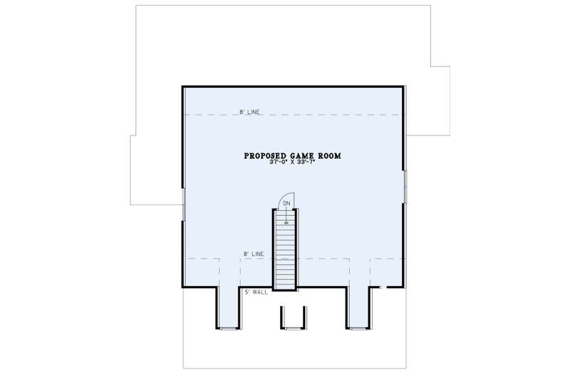 House Blueprint - Floor Plan - Upper Floor for Southern House Plan #17-1026 - 4 bed, 3 bath
