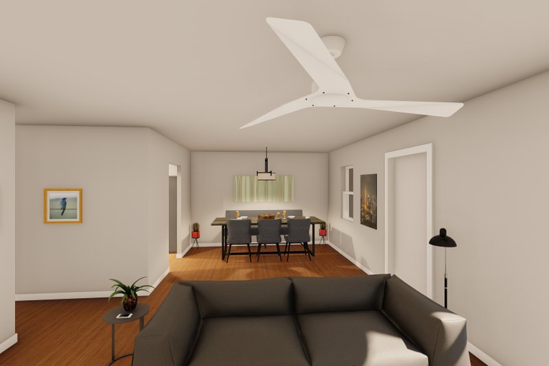 Dream House Plan - Interior - Entry for Traditional House Plan #1122-5 - 3 bed, 2 bath