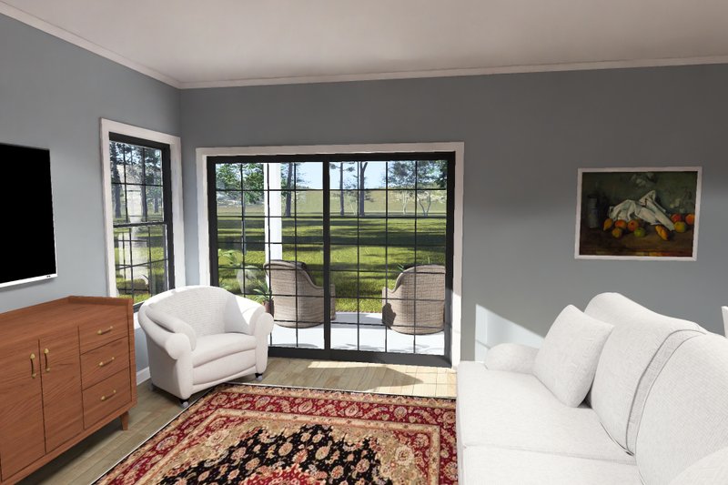 Architectural House Design - Interior - Family Room 1 for Modern House Plan #513-2460 - 3 bed, 2 bath