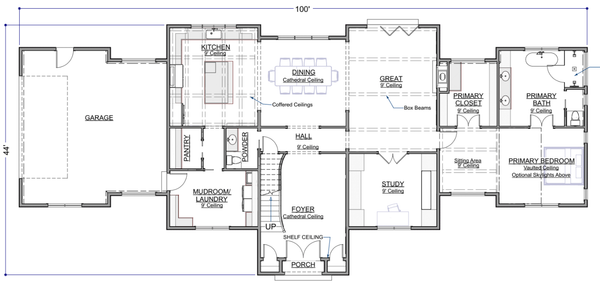 European Floor Plan - Main Floor Plan #1116-20