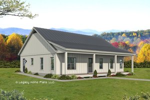 Country Exterior - Front Elevation Plan #932-627