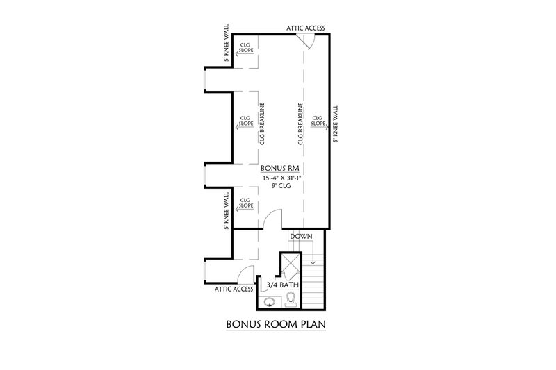 Home Plan - Floor Plan - Upper Floor for Southern House Plan #1074-34 - 4 bed, 4 bath