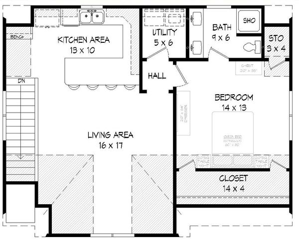 Home Plan - Country Floor Plan - Upper Floor Plan #932-16