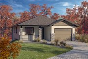 Craftsman Style House Plan - 2 Beds 2 Baths 1194 Sq/Ft Plan #1100-7 